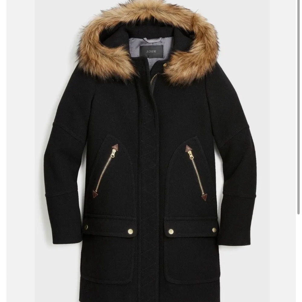 J.Crew stadium cloth wool coat